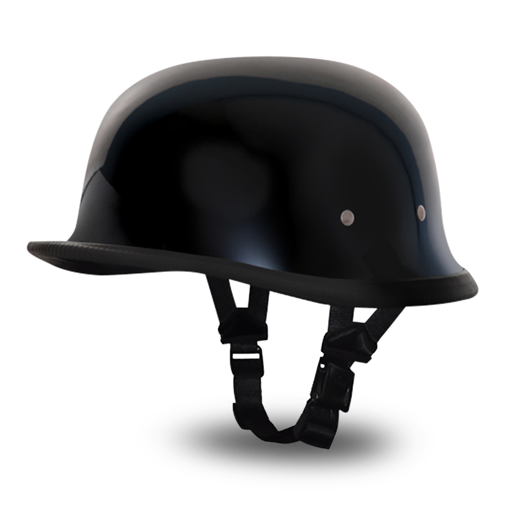 Daytona NOVELTY Non-Certified Helmet - Unisex - Hi-Gloss Black German - 1004A