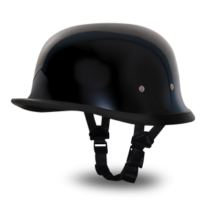Daytona NOVELTY Non-Certified Helmet - Unisex - Hi-Gloss Black German - 1004A