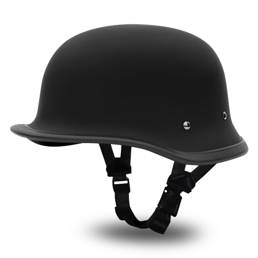 flat black german motorcycle helmet Daytona Premium NOVELTY