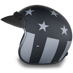 D.O.T. Daytona 3/4 Open Face Helmet - Unisex - Captain America Stealth - DC6-CAS