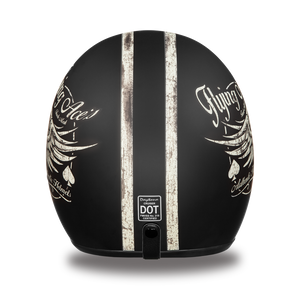 D.O.T. Daytona 3/4 Open Face Helmet - Unisex - Flying Ace's - DC6-FAC