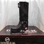 Double-H Leather Motorcycle Strap Women's Boot - 5008
