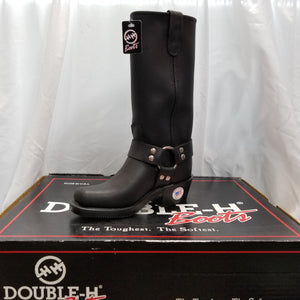 Double-H Leather Motorcycle Strap Women's Boot - 5008