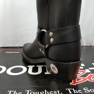 Double-H Leather Motorcycle Strap Women's Boot - 5008