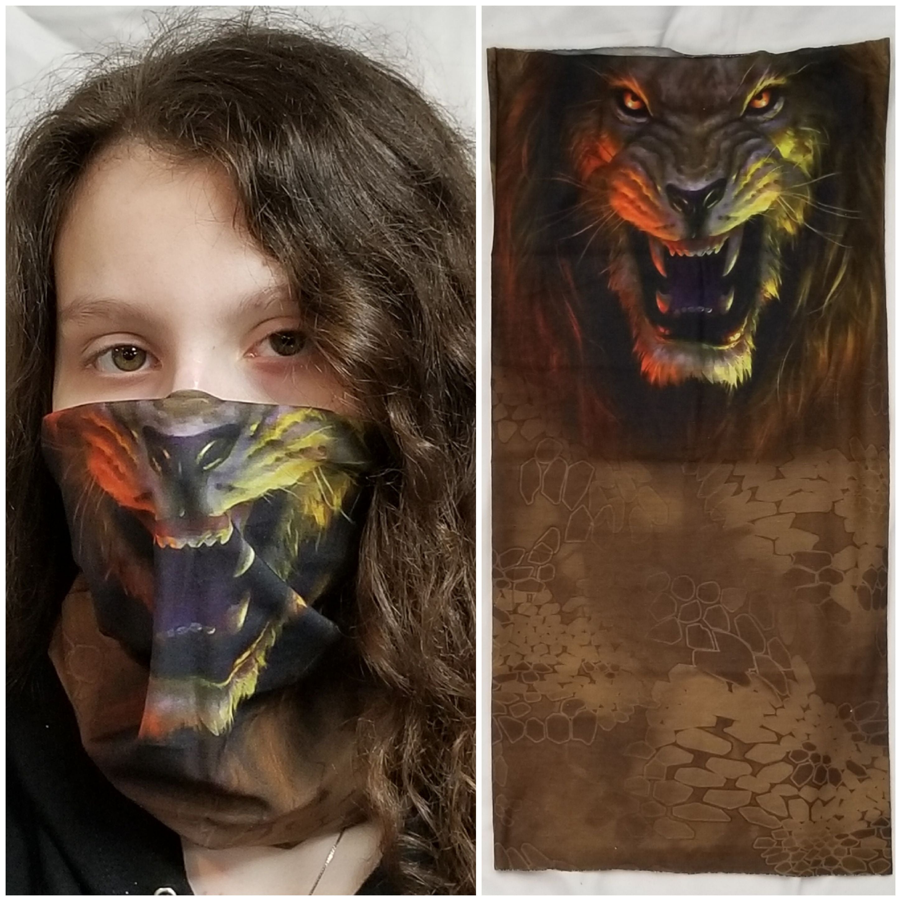 Moto-Pet Animal Print Neck Warmer & Face Mask Tube