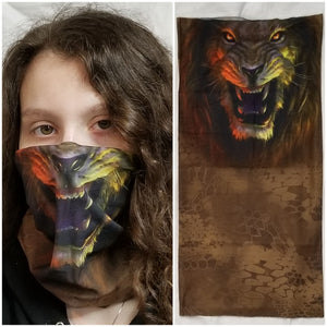 Moto-Pet Animal Print Neck Warmer & Face Mask Tube