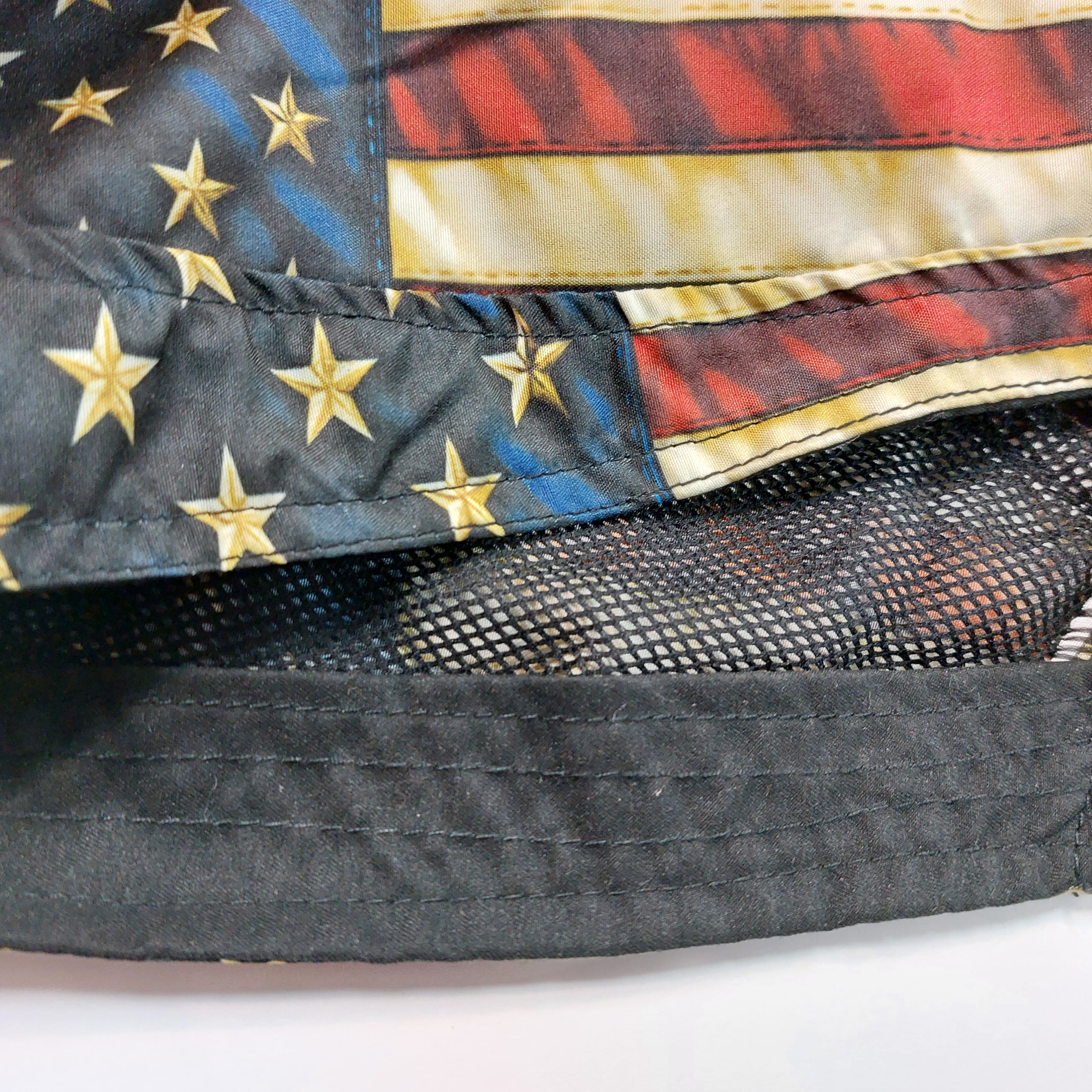 Vintage American USA Distressed Flag Headwrap Durag