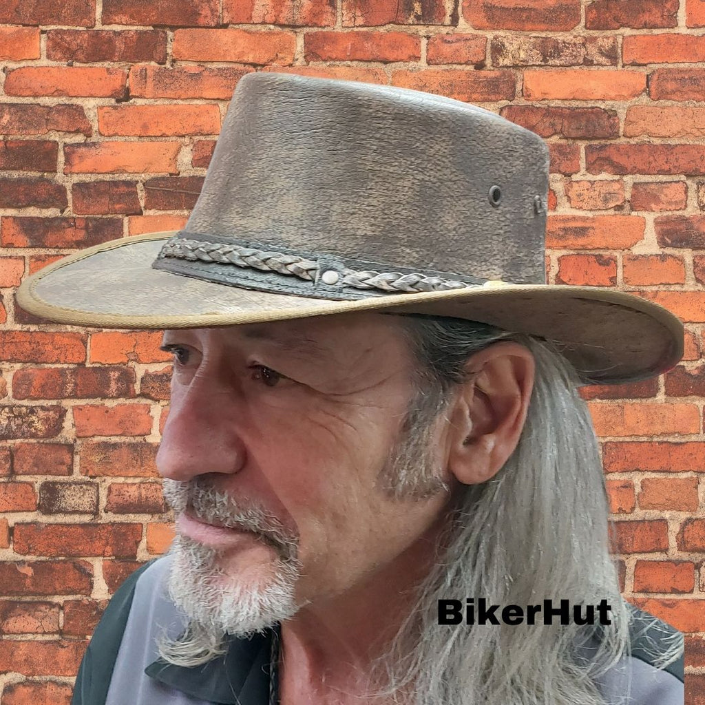 Pindari "Hickory Stone" Australian Crushable Cowboy Bend A Brim Hat