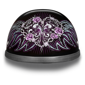 Daytona NOVELTY Non-Certified Helmet - Women's - Barbed Wire Heart - 6002BWH
