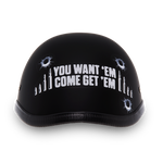 Daytona NOVELTY Non-Certified Helmet - Unisex - Come Get 'Em - 6002CG