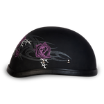 Daytona NOVELTY Non-Certified Helmet - Women's - Purple Rose - 6002PR