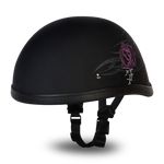 Daytona NOVELTY Non-Certified Helmet - Women's - Purple Rose - 6002PR