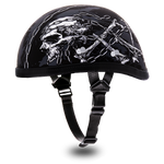 Daytona NOVELTY Non-Certified Helmet - Unisex - Skull Chains - 6002SC