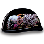 Daytona NOVELTY Non-Certified Helmet - Women's - Skull Wings - 6002SKW