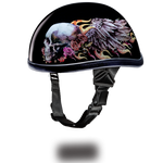 Daytona NOVELTY Non-Certified Helmet - Women's - Skull Wings - 6002SKW