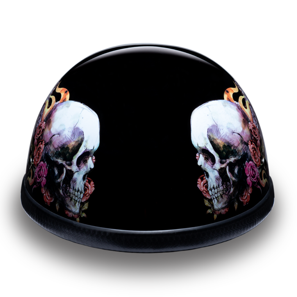 Daytona NOVELTY Non-Certified Helmet - Women's - Skull Wings - 6002SKW