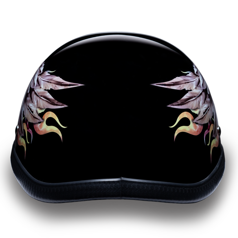 Daytona NOVELTY Non-Certified Helmet - Women's - Skull Wings - 6002SKW