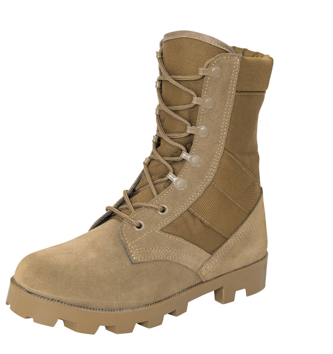 Coyote Brown 8" Speed Lace Military Combat Vintage Jungle Tactical Boot Men's 7 thru 14 Everyday Wear