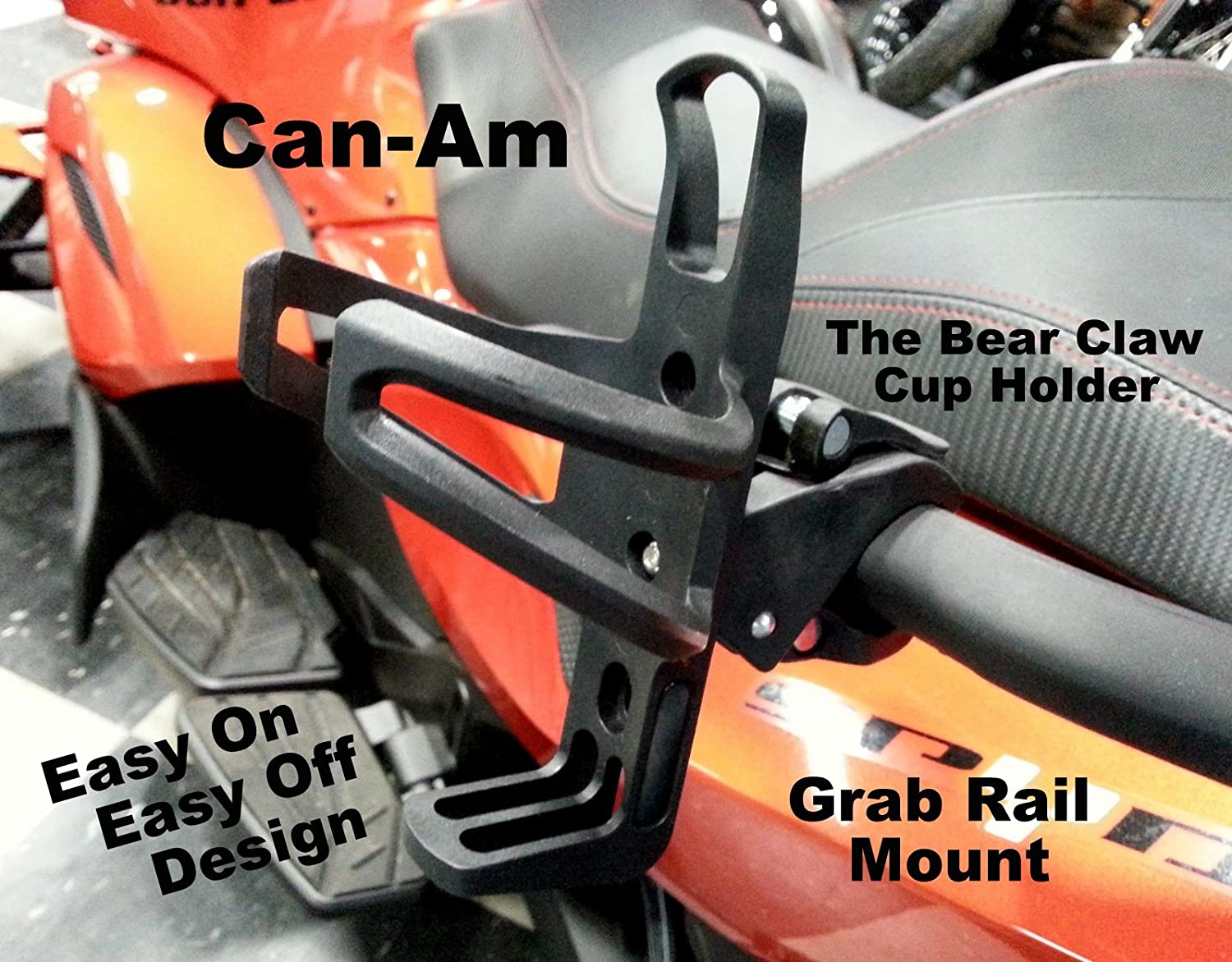 Can-Am Spyder Self Leveling Passenger Grab Handle Cup / Drink