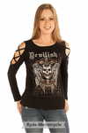 Devilish Raven Long Sleeved Shirt - 7697