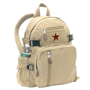 backpacks travel canvas with cup holder Vintage Canvas Compact Backpack with 2 Side Water Bottle Holder Pocket – Ryde-Motorcycle