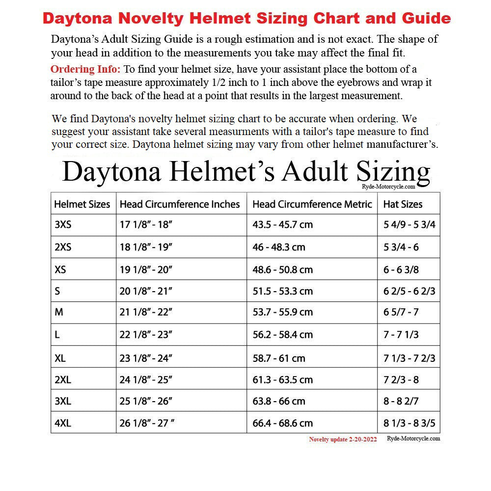 Daytona NOVELTY Non-Certified Helmet - Unisex - Cross Bones - 6002CB