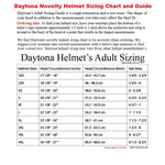 Daytona NOVELTY Non-Certified Helmet - Unisex - Flat/Dull Black German - 1005B