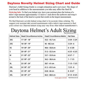 Daytona NOVELTY Non-Certified Helmet - Women's - Diamond Skull - 6002DS