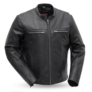 Rocky Full Feature Premium Black Leather Motorcycle Jacket