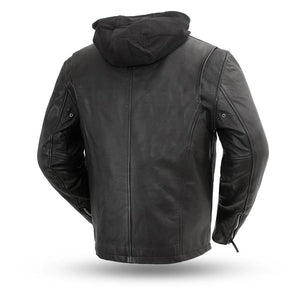 FIM248 Street Cruiser Hooded Leather Jacket