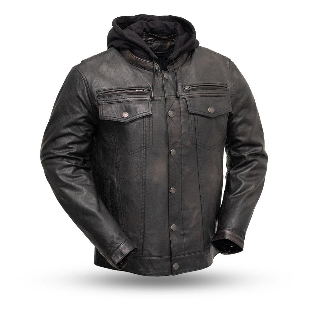 Men's FIM276 Vendetta Distressed Black/Brown Jacket