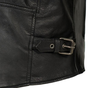 Men's FIM278  Indy Classic Scooter Motorcycle Black Jacket