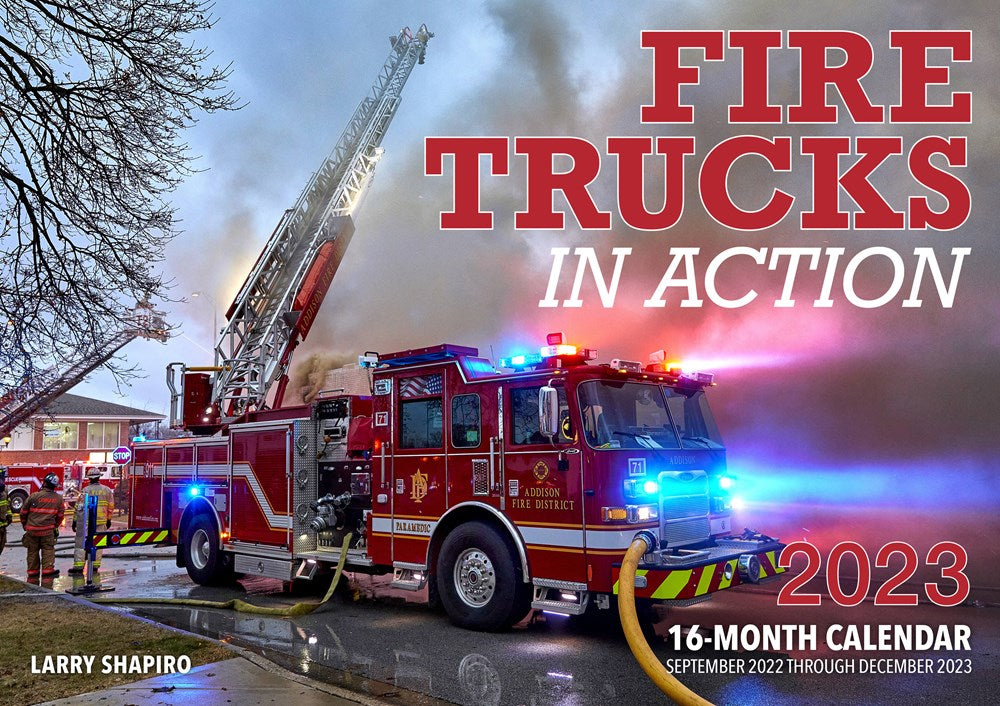 2023 Fire Trucks in Action Large 17 x 11" Wall Calendar