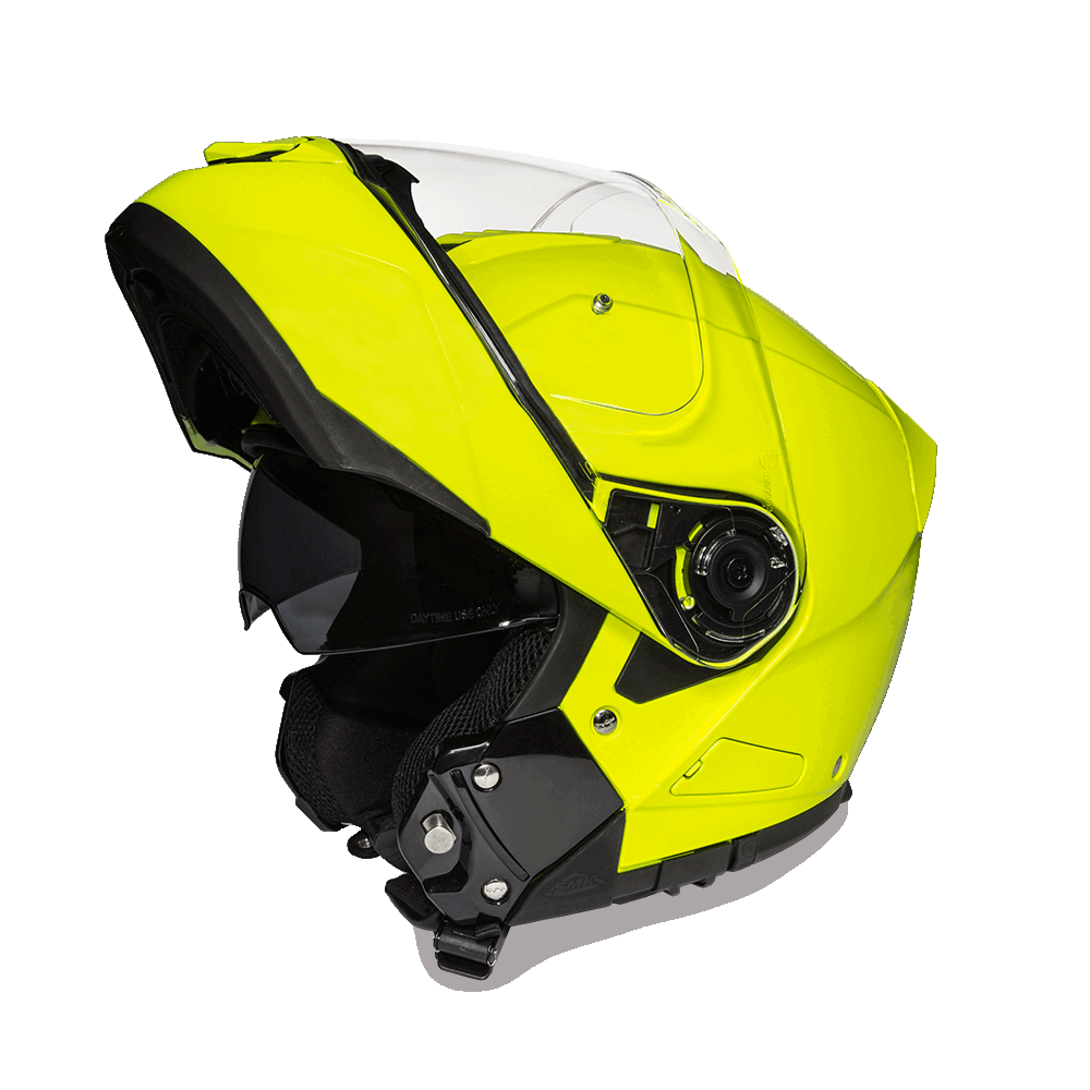 Daytona Glide Flip Up Modular Helmet Fluorescent Yellow - MG1-FY