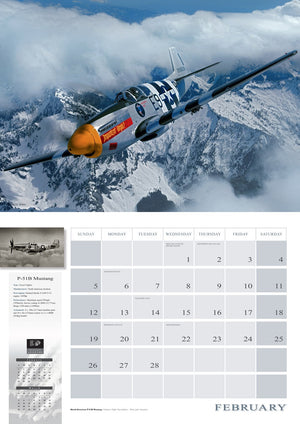 2023 Flying Legends Large Wall Calendar 17" x 11" Format