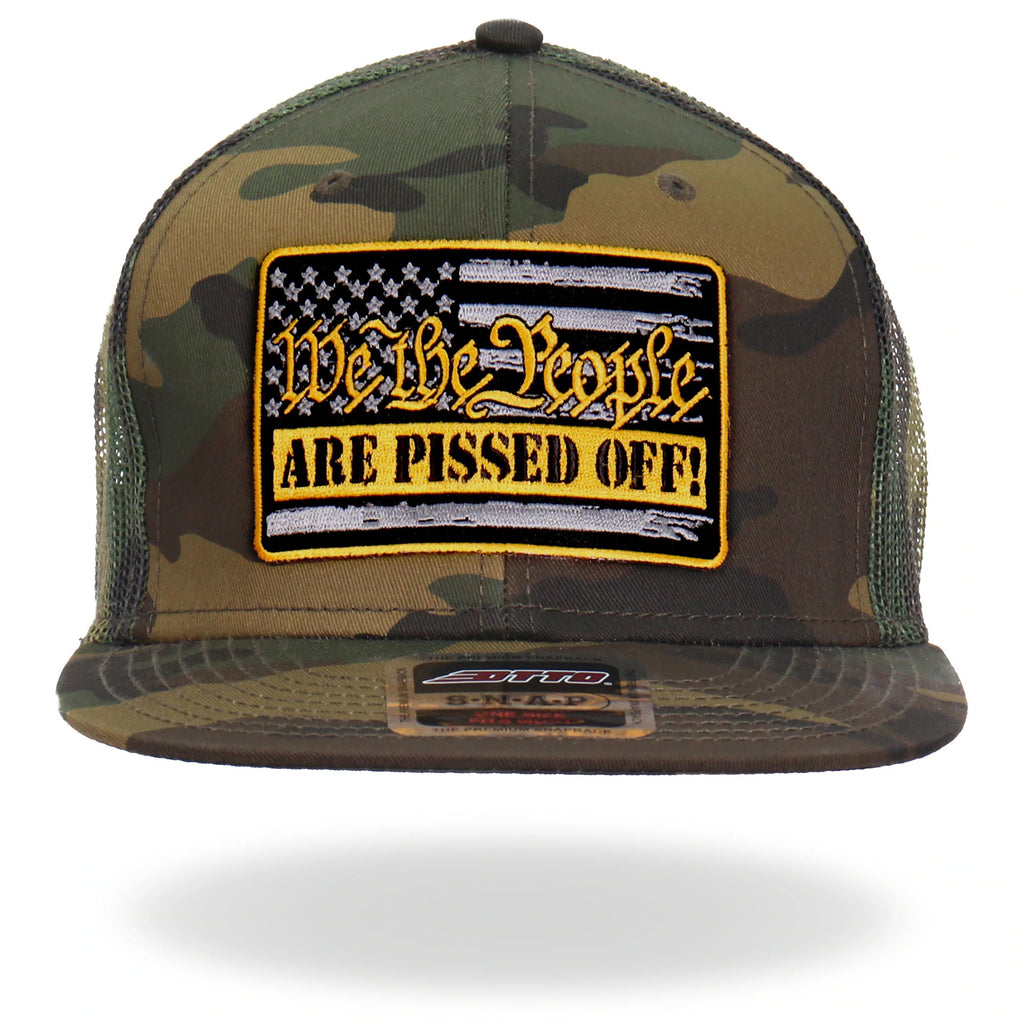 "We the People Are Pissed Off!" American Flag Snapback Hat