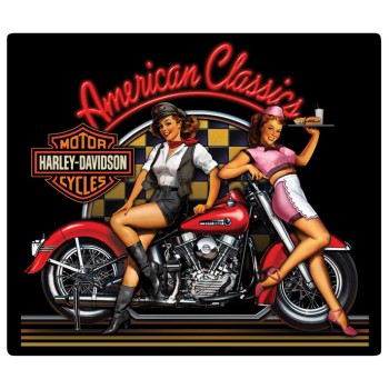 H-D® American Classics Babes Embossed Tin Wall Sign