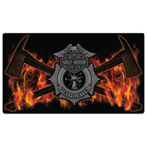 H-D® Fire Axes 3D Tin Metal Wall Sign