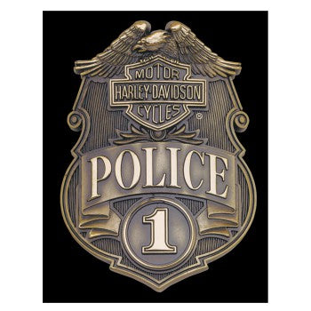 H-D® Police Shield Tin Wall Sign