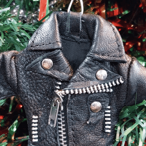 Leather 2025 jacket keychain