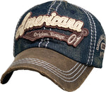 Americana Vintage Style Distressed Hat