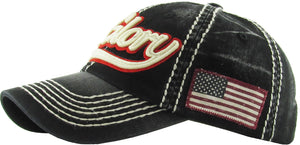 Old Glory Vintage Style Distressed Hat