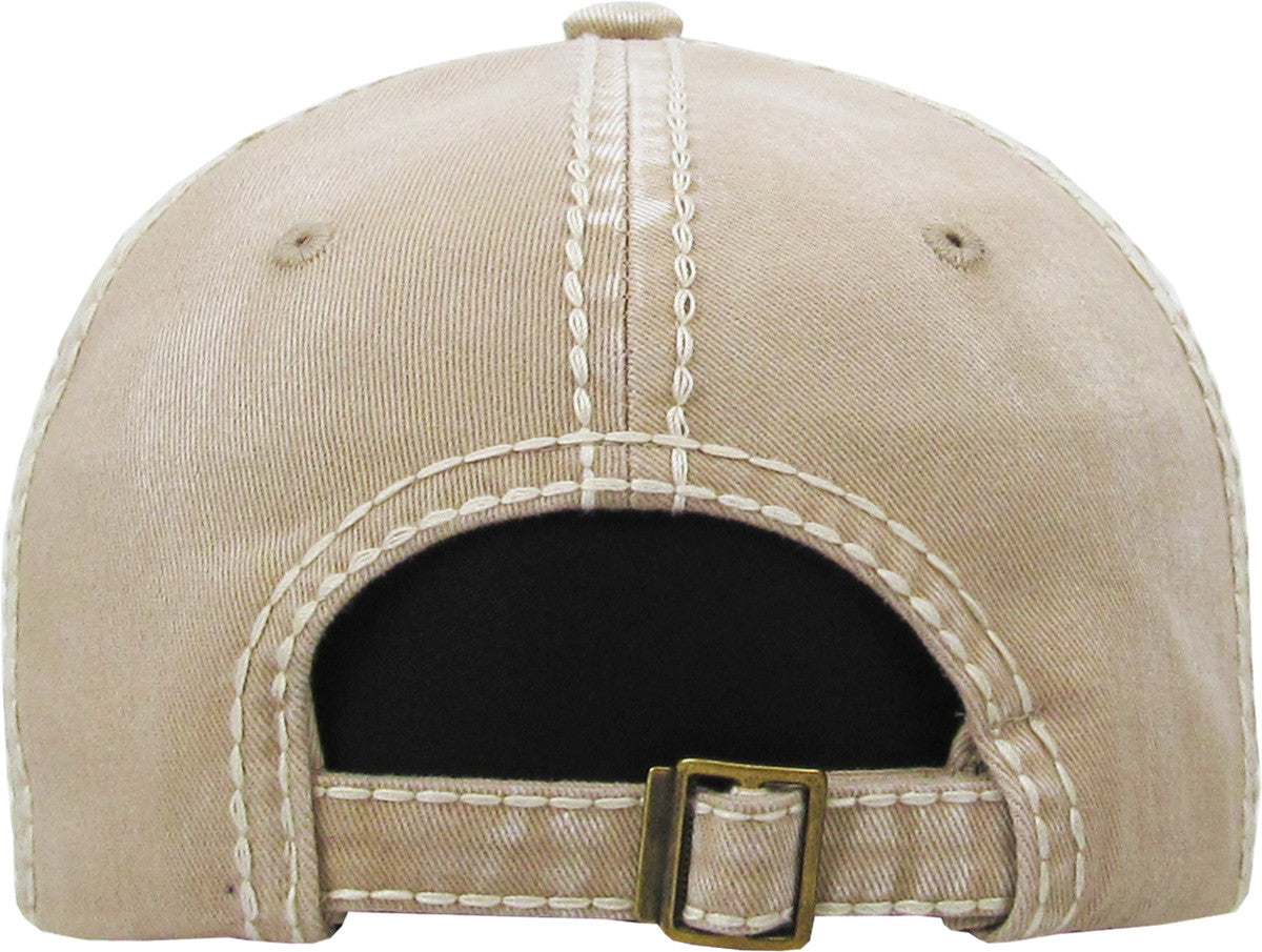 Indian Skull Vintage Style Distressed Hat