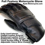 RM-56 Motorcycle Flex Finger Glove  Touch Screen EVA Padding - Sport Cruiser Touring
