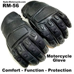 RM-56 Motorcycle Flex Finger Glove  Touch Screen EVA Padding - Sport Cruiser Touring
