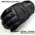 RM-56 Motorcycle Flex Finger Glove  Touch Screen EVA Padding - Sport Cruiser Touring
