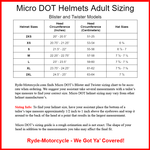 Micro DOT "Twister" Reversible Flat Black Half Helmet No Mushroom Look