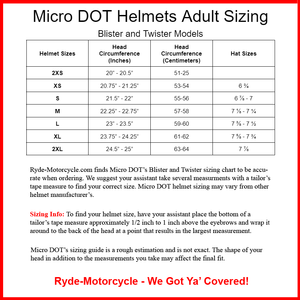 Micro DOT "Twister" Reversible Flat Black Half Helmet No Mushroom Look