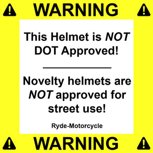 Daytona NOVELTY Non-Certified Helmet - Unisex - Flat/Dull Black German - 1005B