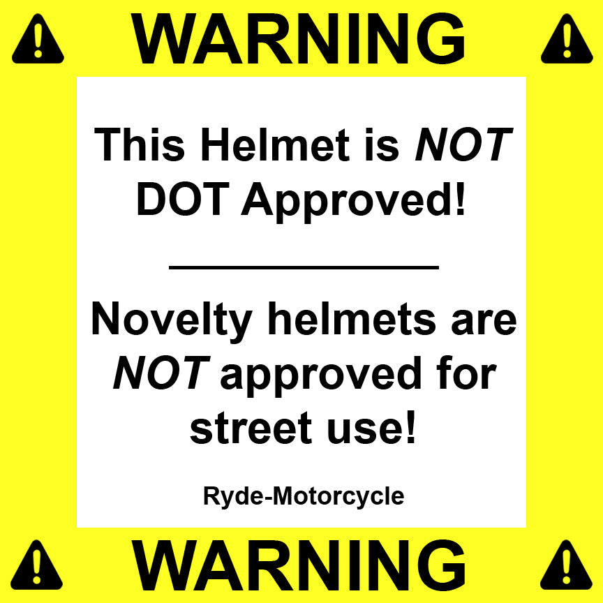 Daytona NOVELTY Non-Certified Helmet - Unisex - Hi-Gloss Black Eagle - 1002A